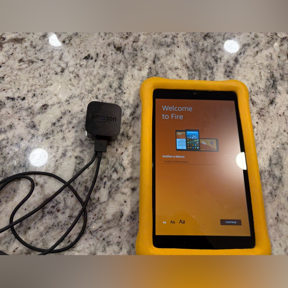 Amazon Fire Tablet 9 inch with case and charger
Kid Kindle